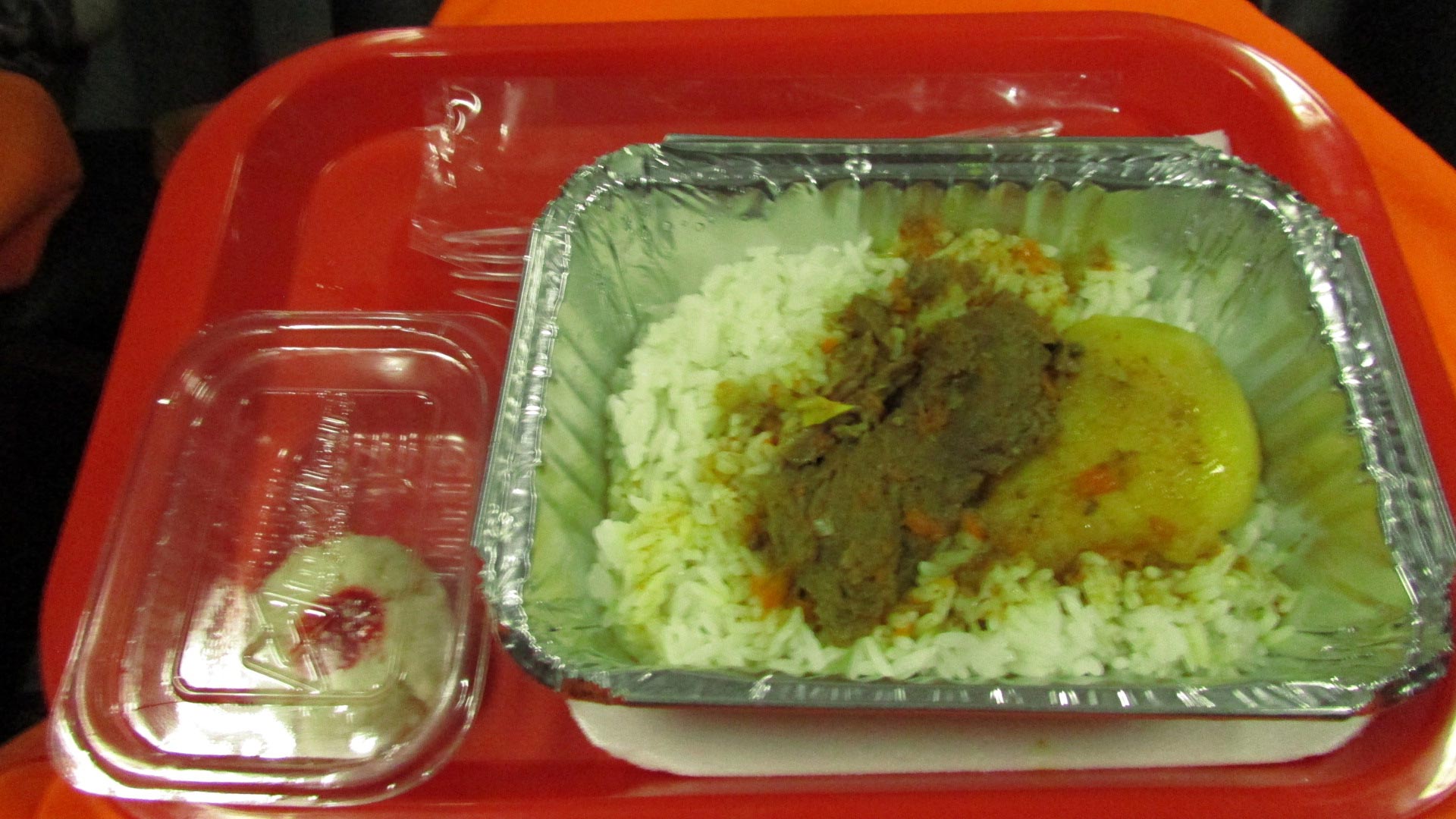 Repas en bus de nuit