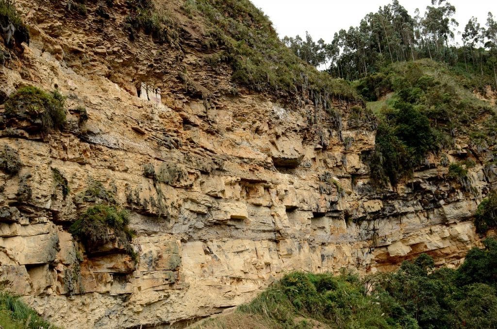 Blick auf die Sarcophage von Karajia, Amazonas.