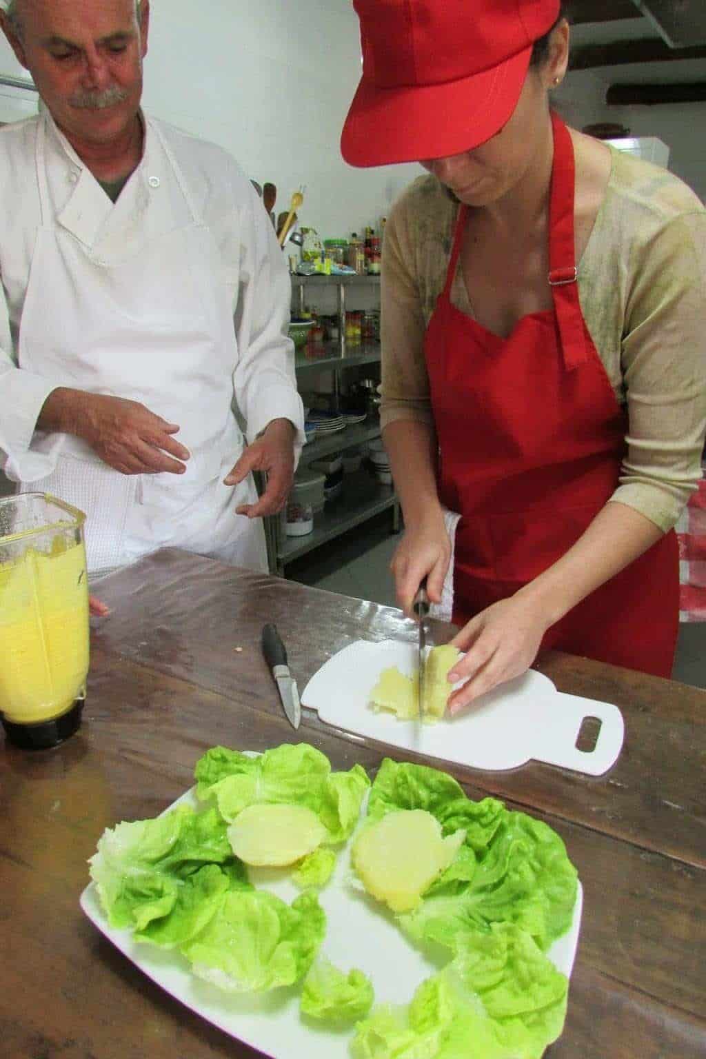 Cooking class Tambo Sapalanchan, Papa a la Huancaina