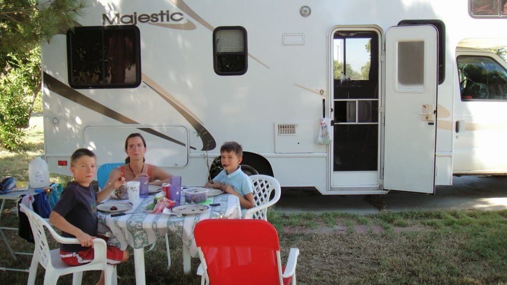 Voyage en camping car, Voyage avec enfant