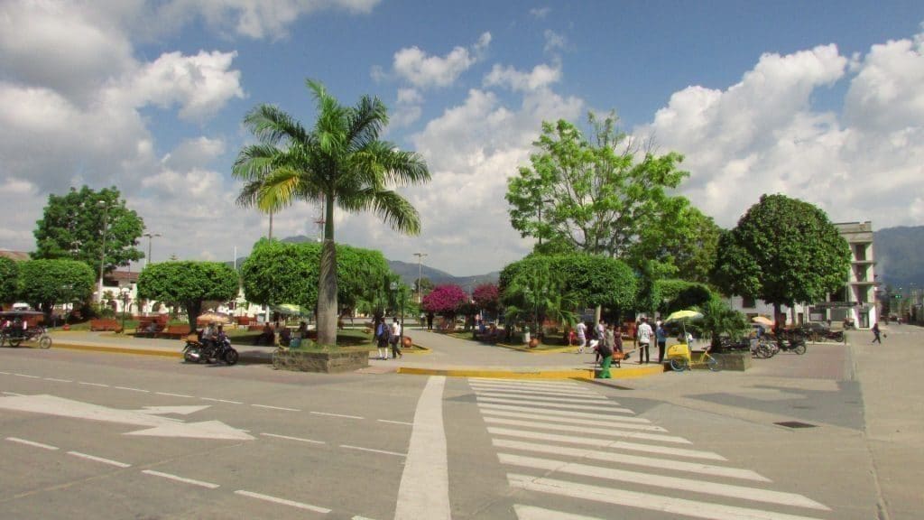 Plaza de Armas, Moyobamba Nord du Pérou mois de voyage