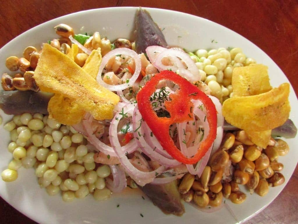 Trout ceviche in Pomacochas