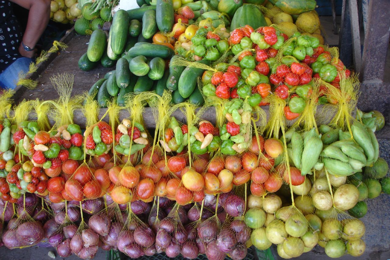 Marché en Colombie