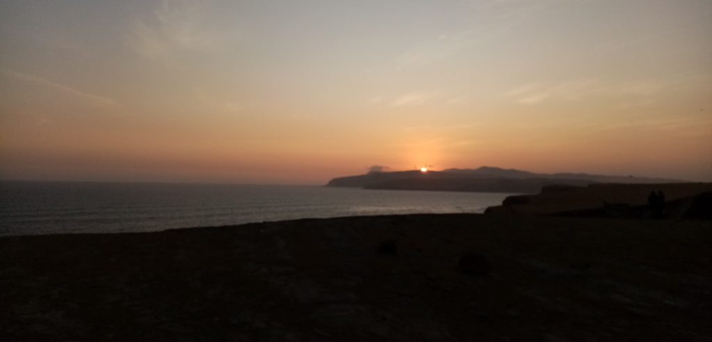 Coucher du soleil à Paracas